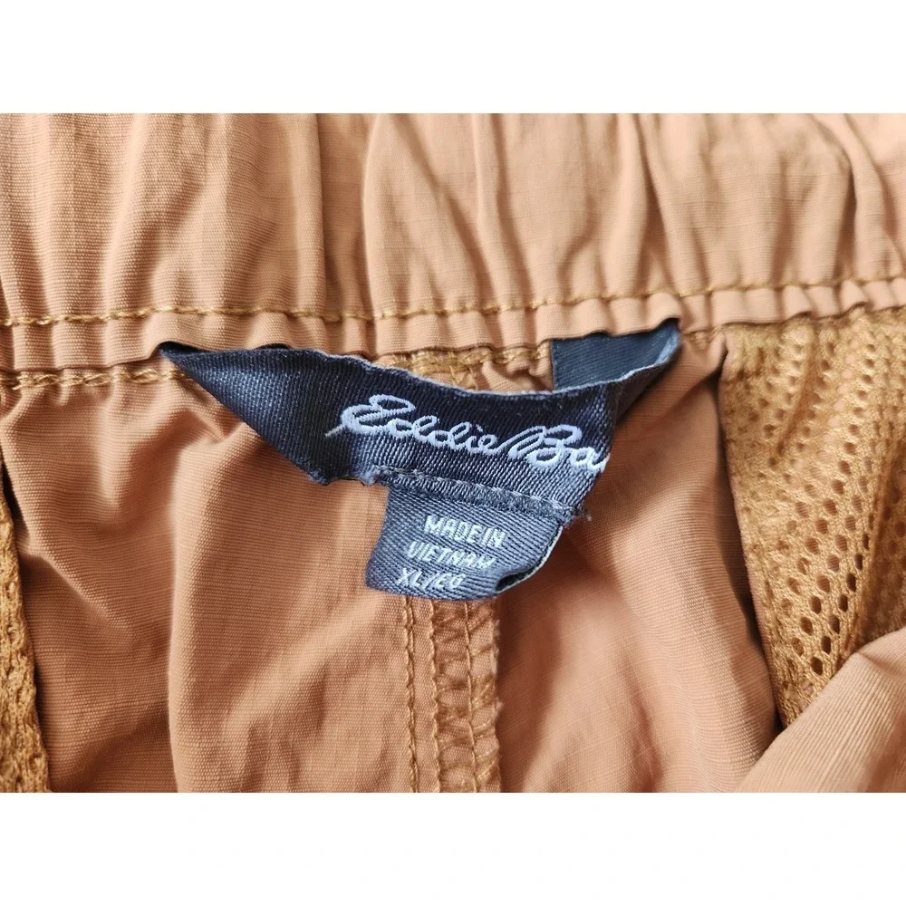 Eddie Bauer Men's Ripstop Tech Pull On‎ Shorts Mens XL Tan